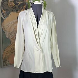 Women’s Vintage JH Collectibles 100% Silk Blazer Style Blouse